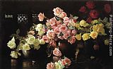 Roses Canvas Paintings - Roses